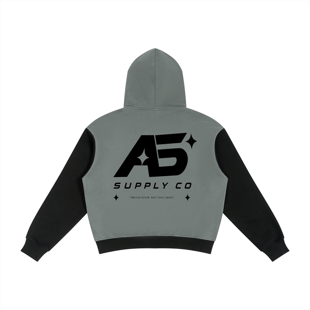 Unisex Color Block Fleece Full Zip Hoodie