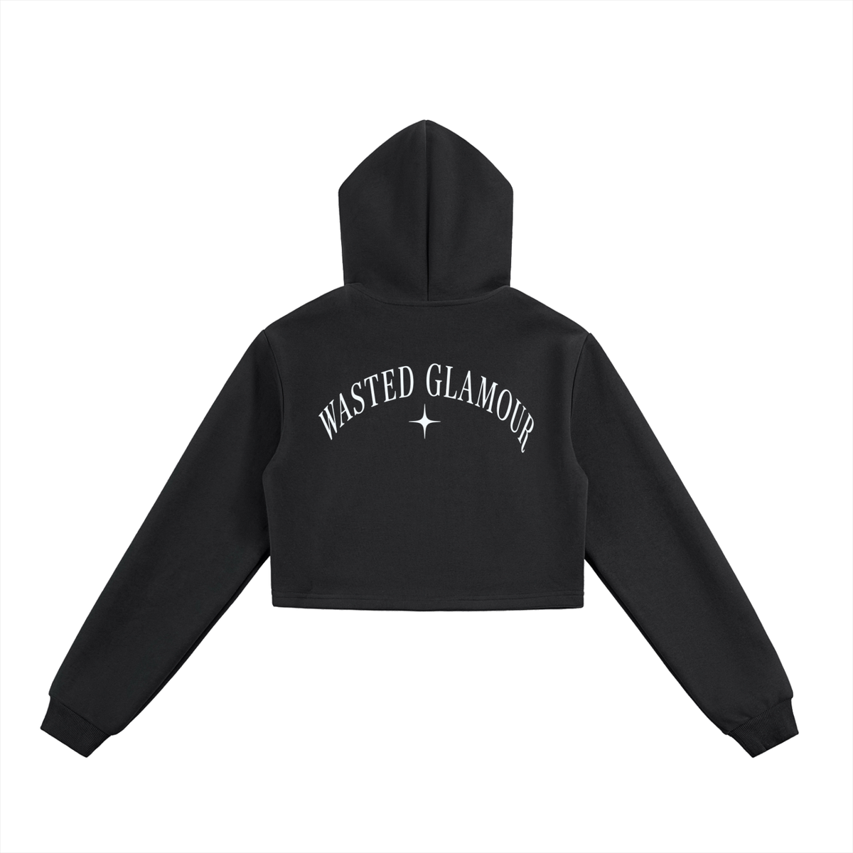Essential Cropped Zip-Up Hoodie