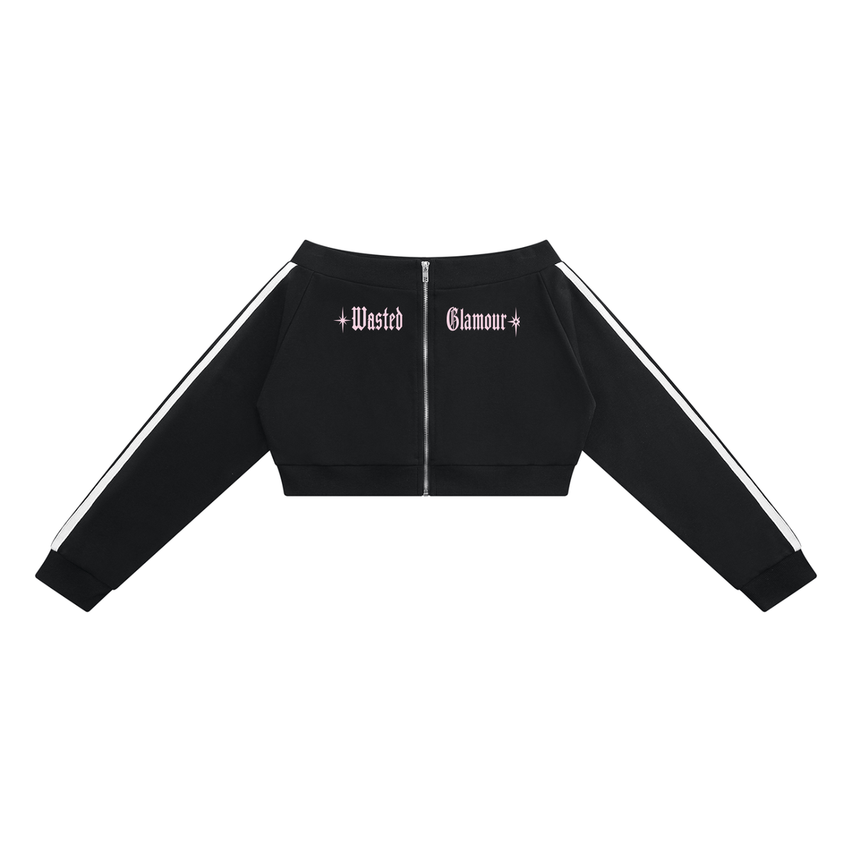 Women's Off-Shoulder Full Zip Hoodie