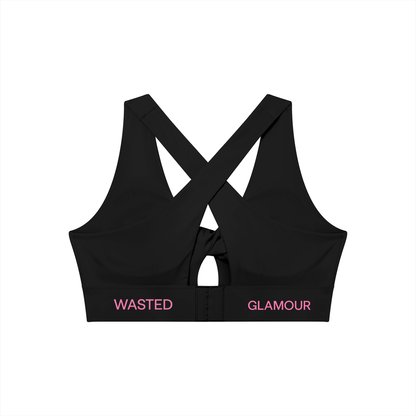 Women's Twist Front V-Neck Sports Bra