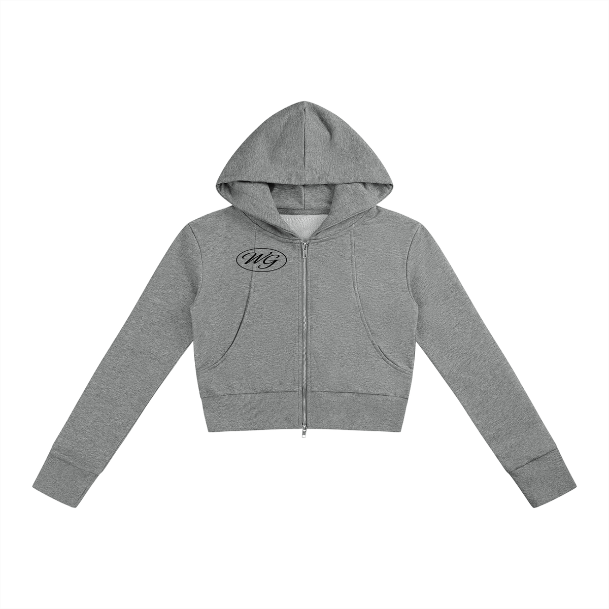 Women’s Slim Crop Full Zip Hoodie