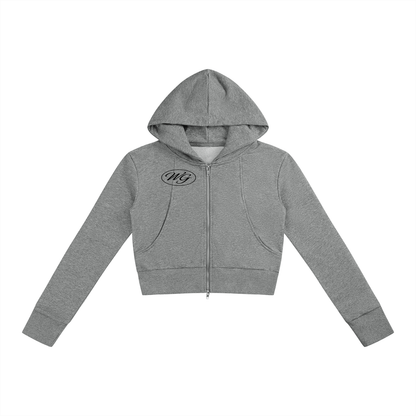 Women’s Slim Crop Full Zip Hoodie