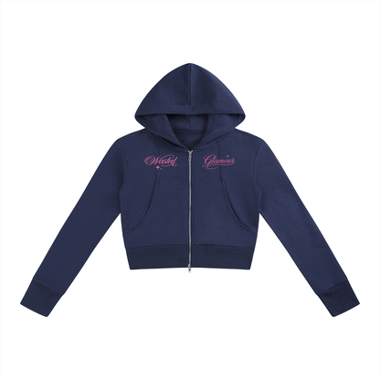 Women’s Slim Crop Full Zip Hoodie
