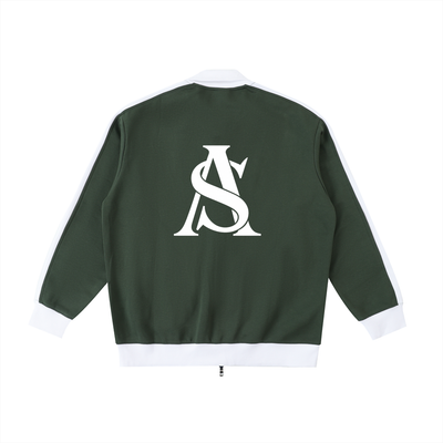 Ariva Streetwear “AS Legacy” Monogram Track Jacket - GREEN - hover