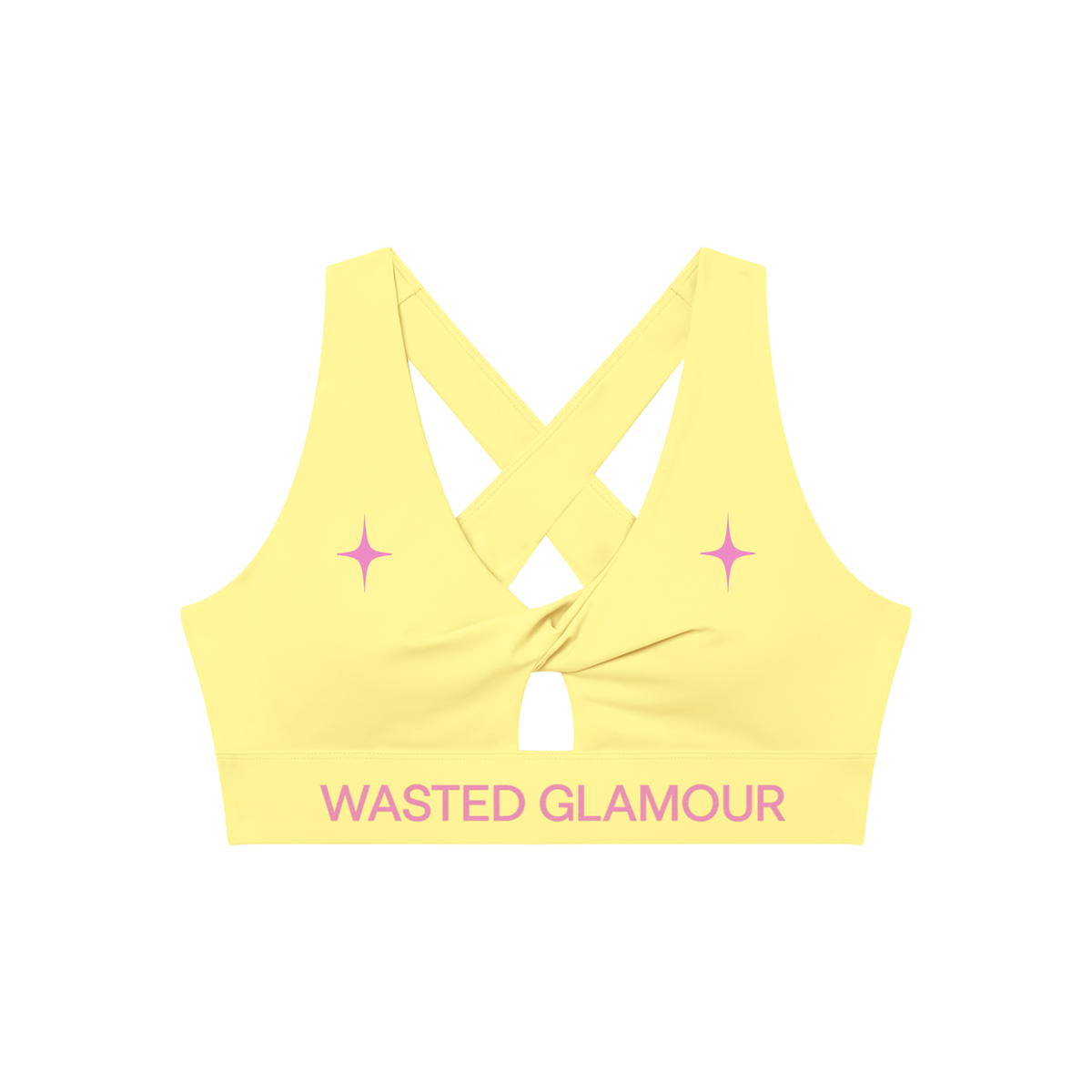 Women's Twist Front V-Neck Sports Bra