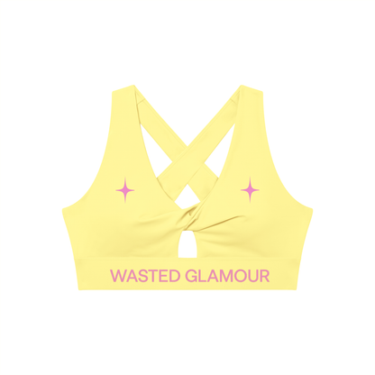 Women's Twist Front V-Neck Sports Bra