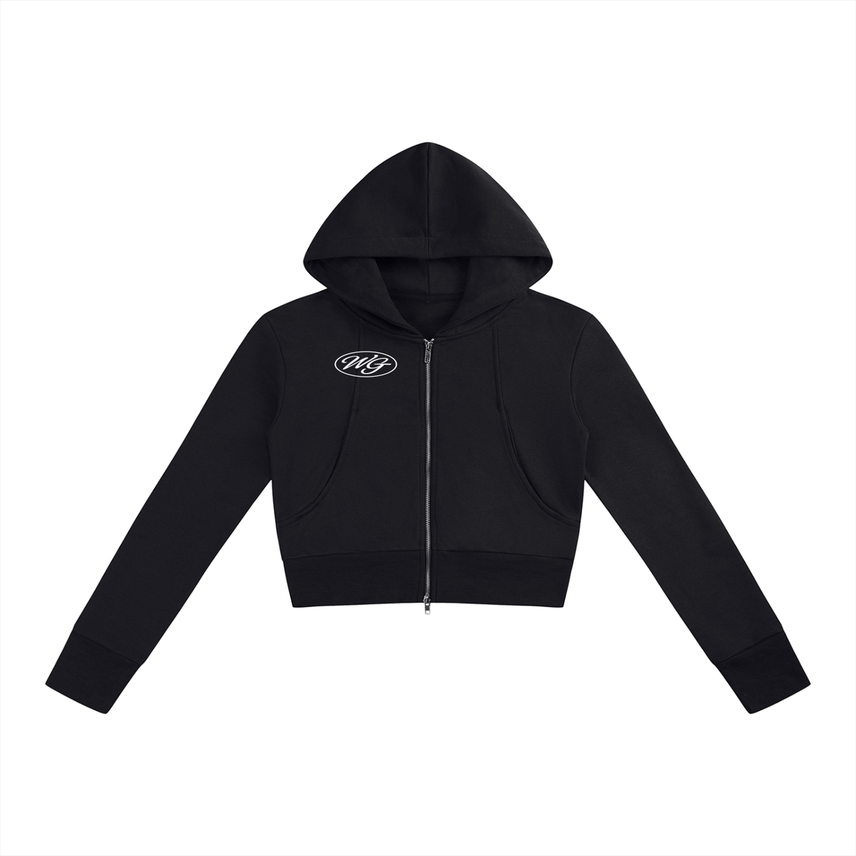 Women’s Slim Crop Full Zip Hoodie