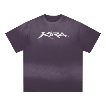 Sun Fade Hand-Frayed Cotton T-Shirt