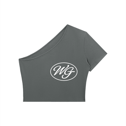 Women's One-Shoulder Crop T-Shirt
