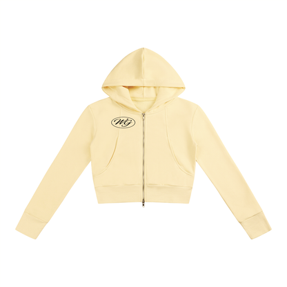 Women’s Slim Crop Full Zip Hoodie