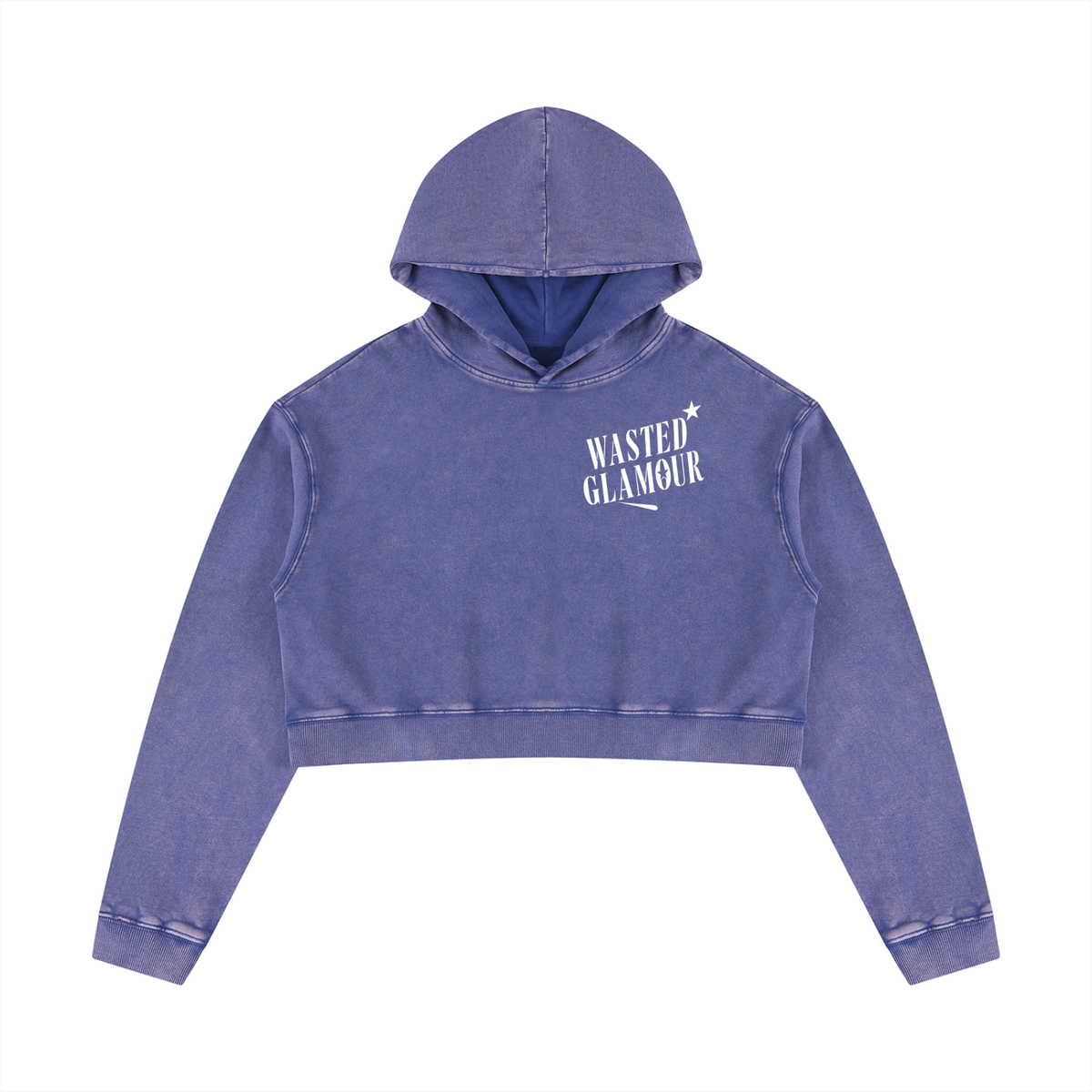Women’s Mineral Washed Crop Hoodie
