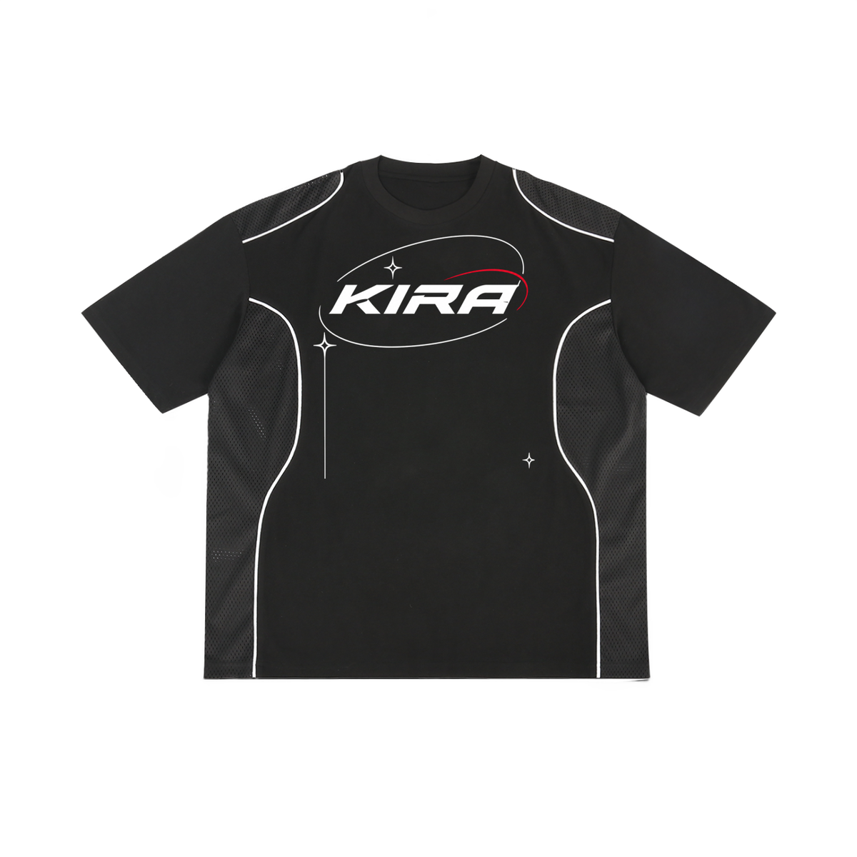 Contrast Piped Panel T-Shirt