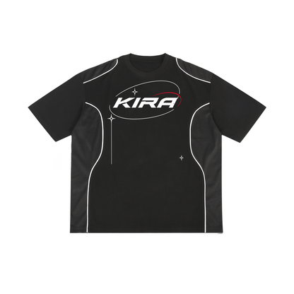 Contrast Piped Panel T-Shirt