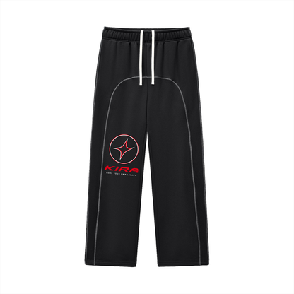 Contrast-Stitched Fleece Sweatpants