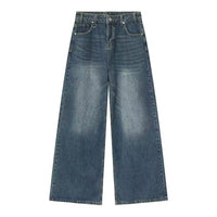BLÅ TVÄTTADE BAGGY JEANS