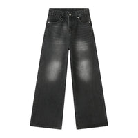 BLÅ TVÄTTADE BAGGY JEANS
