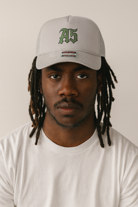 A5 Streetwear Trucker Hat – Vintage GRAY Snapback Cap - Silver Gray / One Size