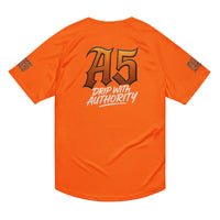 A5 Unisex Streetwear Mesh Jersey – Orange
