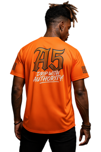 A5 Unisex Streetwear Mesh Jersey – Orange