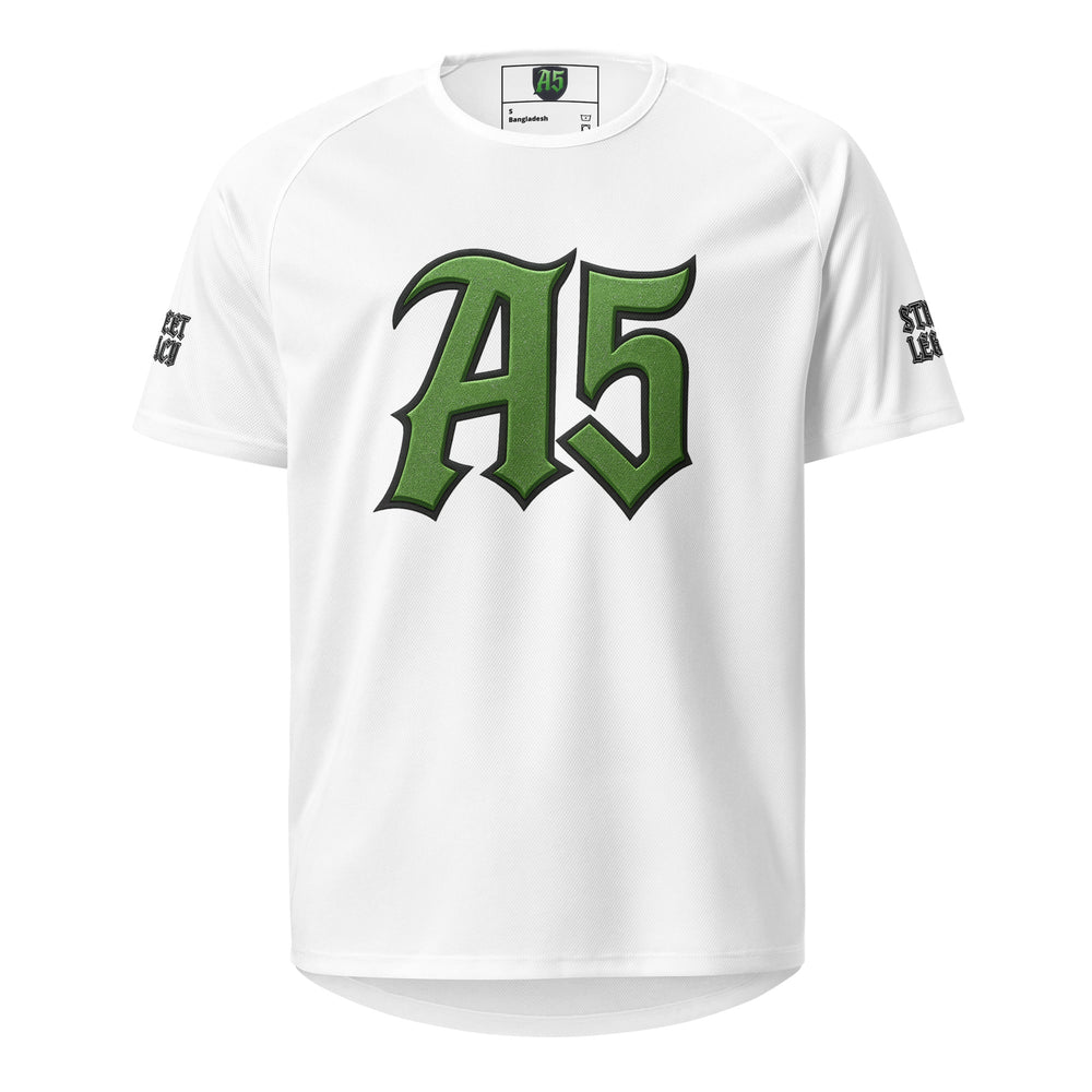 A5 Unisex Streetwear Mesh Jersey – White - S
