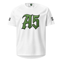 A5 Unisex Streetwear Mesh Jersey – White - S