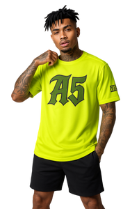 A5 Unisex Streetwear Mesh Jersey – Yellow