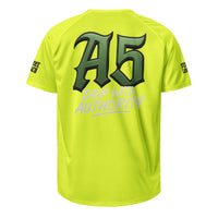 A5 Unisex Streetwear Mesh Jersey – Yellow