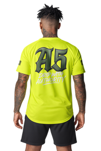 A5 Unisex Streetwear Mesh Jersey – Yellow