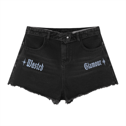 Women’s Vintage Wash High Rise Denim Shorts