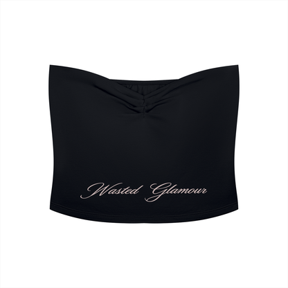 Women's Ruched Cropped Tube Top