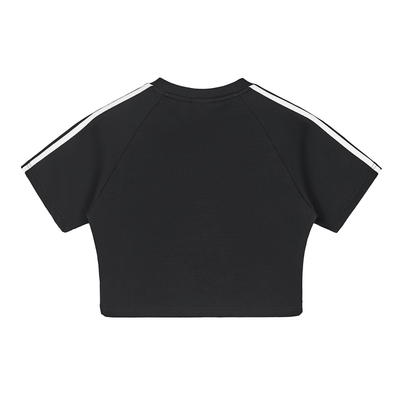 Ariva Streetwear Angel Wings ‘A’ Black Cropped Tee - hover