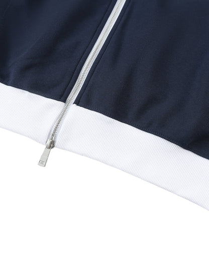 Ariva Streetwear “AS Legacy” Monogram Track Jacket - BLACK