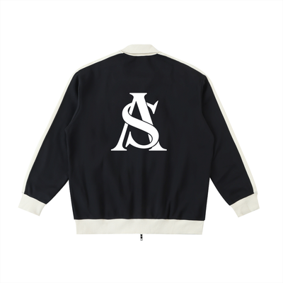 Ariva Streetwear “AS Legacy” Monogram Track Jacket - BLACK - hover