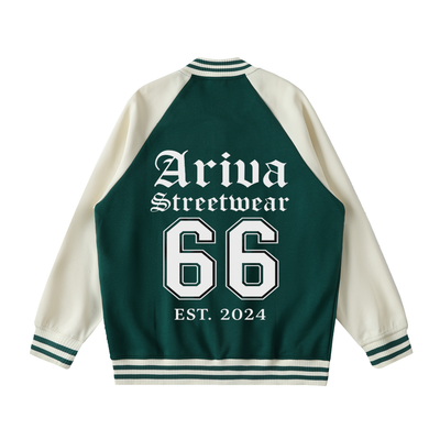 Ariva Streetwear Emerald Varsity Jacket - hover