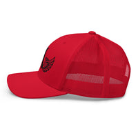 Ariva Streetwear “Winged A” Trucker Cap – Solid Red Edition