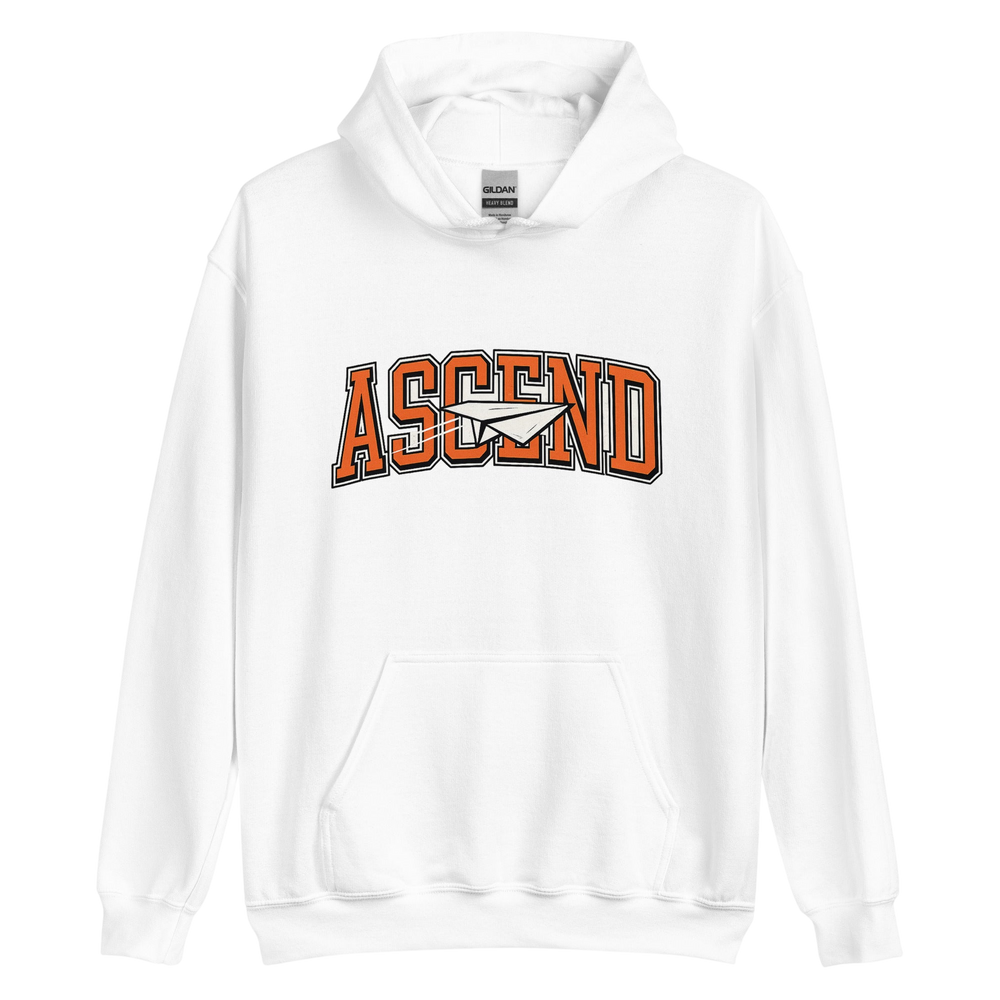 ASCEND Bold Graphic Hoodie - White - S