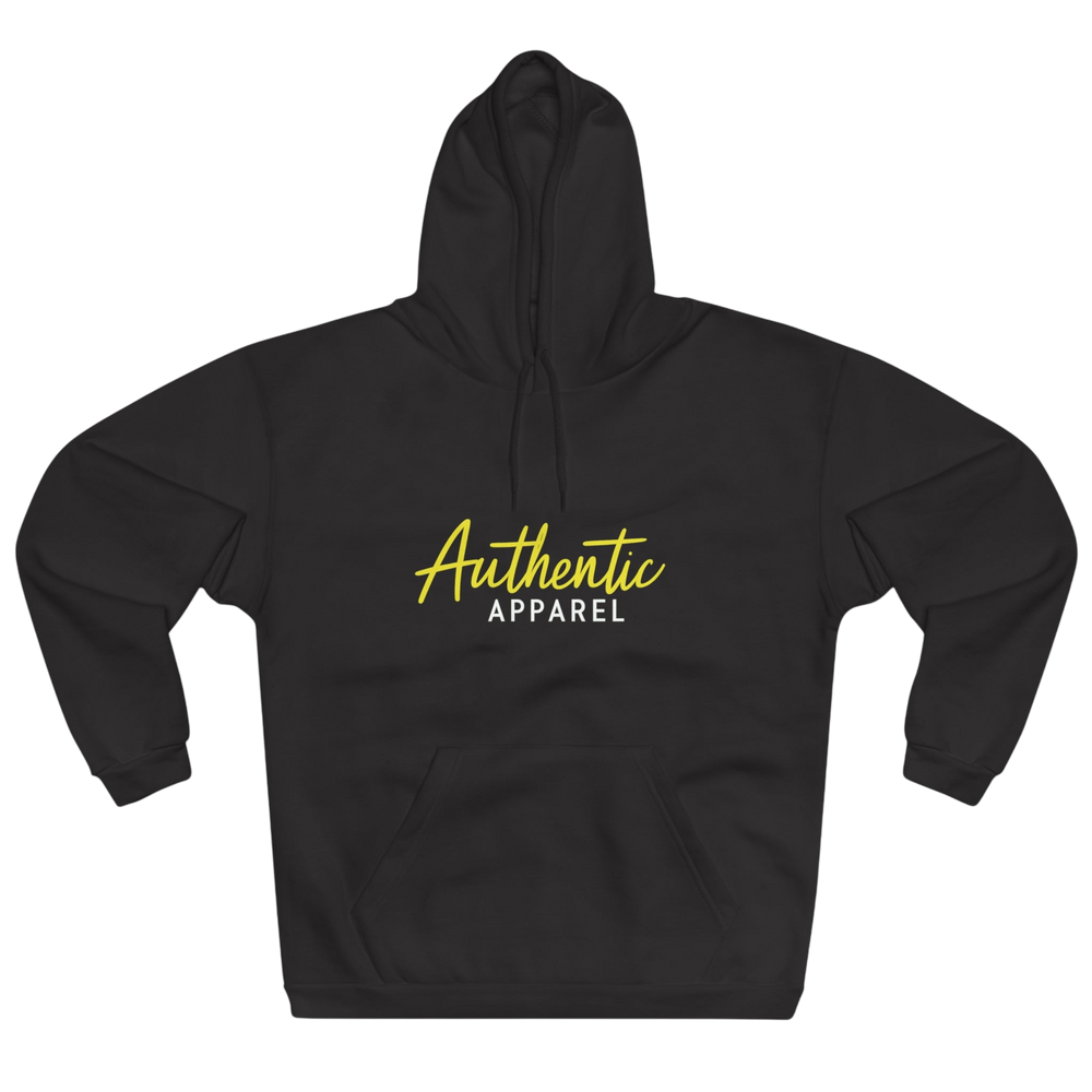 Authentic Apparel Black Pullover Hoodie - Black / XS