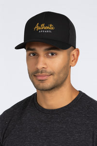 Authentic Apparel Trucker Hat – Black Mesh - Black / One Size