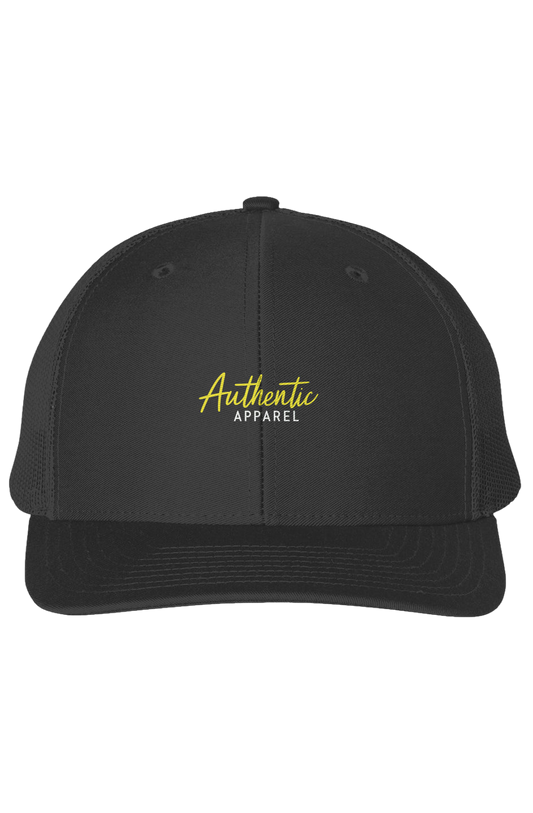 Authentic Apparel Trucker Hat – Black Mesh - Black / One Size
