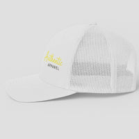 Authentic Apparel Trucker Hat – White Mesh - white / One Size