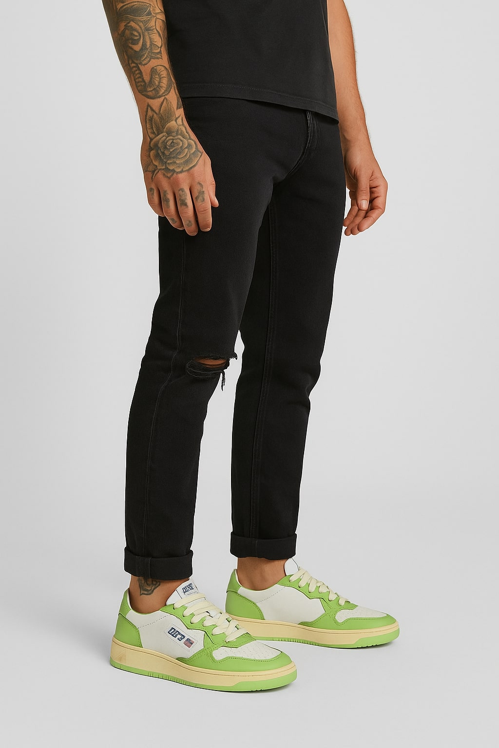 Autry Green Low-Top Sneakers