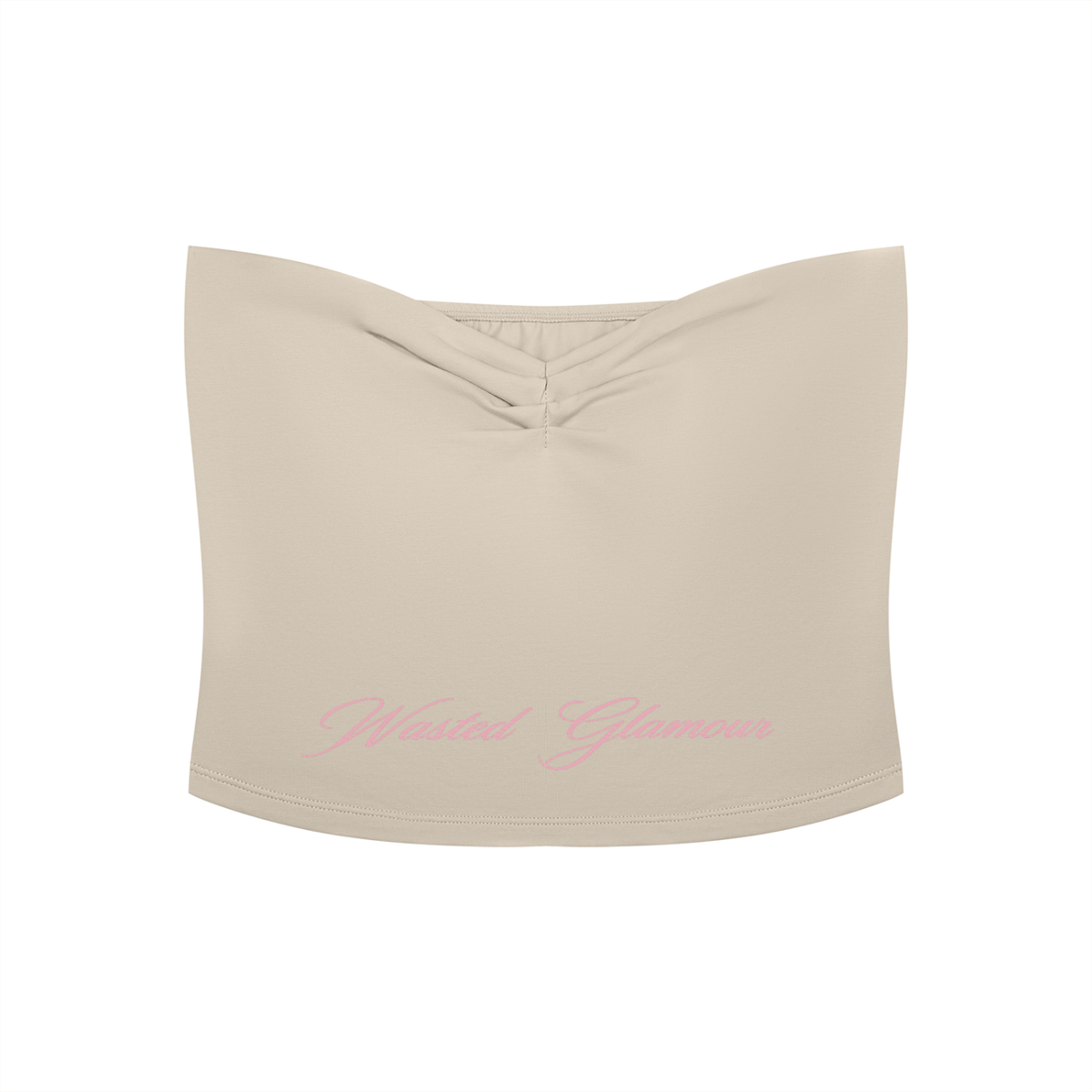 Women's Ruched Cropped Tube Top