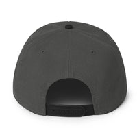 Gray snapback hat for streetwear enthusiasts, part of the Black and Purple Crown collection