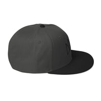 Gray and black flat-brimmed cap, stylish Black and Purple Crown Snapback Hat for streetwear
