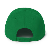 Green snapback hat featured in Black and Purple Crown Snapback Hat for trendy streetwear