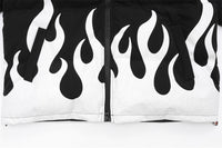 BLACK FLAME PUFFER JACKET
