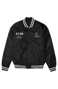 Black Varsity Bomber Jacket Club 2025 Performance - black / s