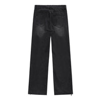 Black wide-leg jeans.