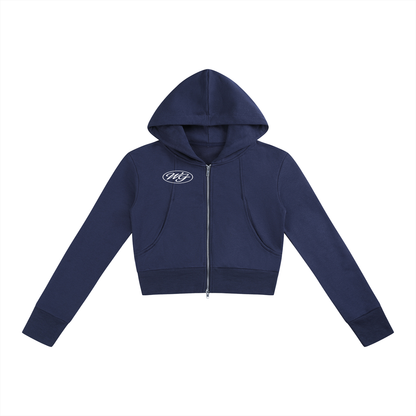 Women’s Slim Crop Full Zip Hoodie