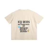 Chill Vibes Cartoon Tee - Beige - Beige / S